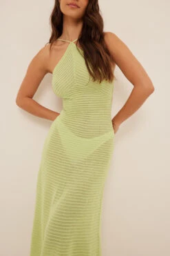 Tie Back Detail Ribbed Midi Dress -Na-Kd tie back detail ribbed midi dress 1766 000010 03243571