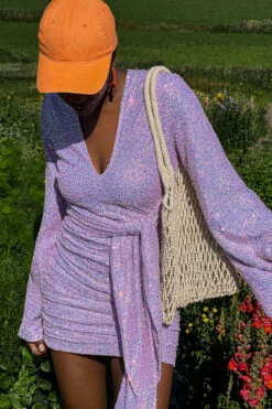 Tie Detail Mini Dress -Na-Kd tie detail mini dress 1736 000274 0003 03