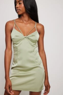 Twist Chest Detail Mini Dress -Na-Kd twist chest detail mini dress 1017 001707 03242395