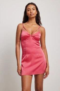 Twist Chest Detail Mini Dress -Na-Kd twist chest detail mini dress 1017 001707 14722852