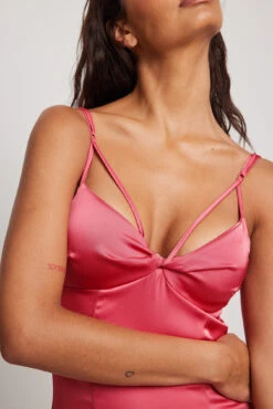 Twist Chest Detail Mini Dress -Na-Kd twist chest detail mini dress 1017 001707 14722896