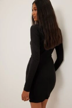 Twist Rib Mini Dress -Na-Kd twist rib mini dress 1017 001601 000218431