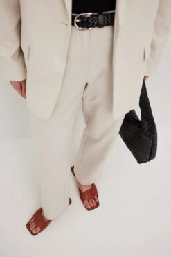 Twisted Flat Slippers -Na-Kd twisted flat slippers 1055 001400 0017 0161