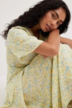 Two Layers Chiffon Midi Dress