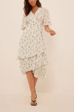 Two Layers Chiffon Midi Dress -Na-Kd two layers chiffon midi dress 1014 001398 05291827