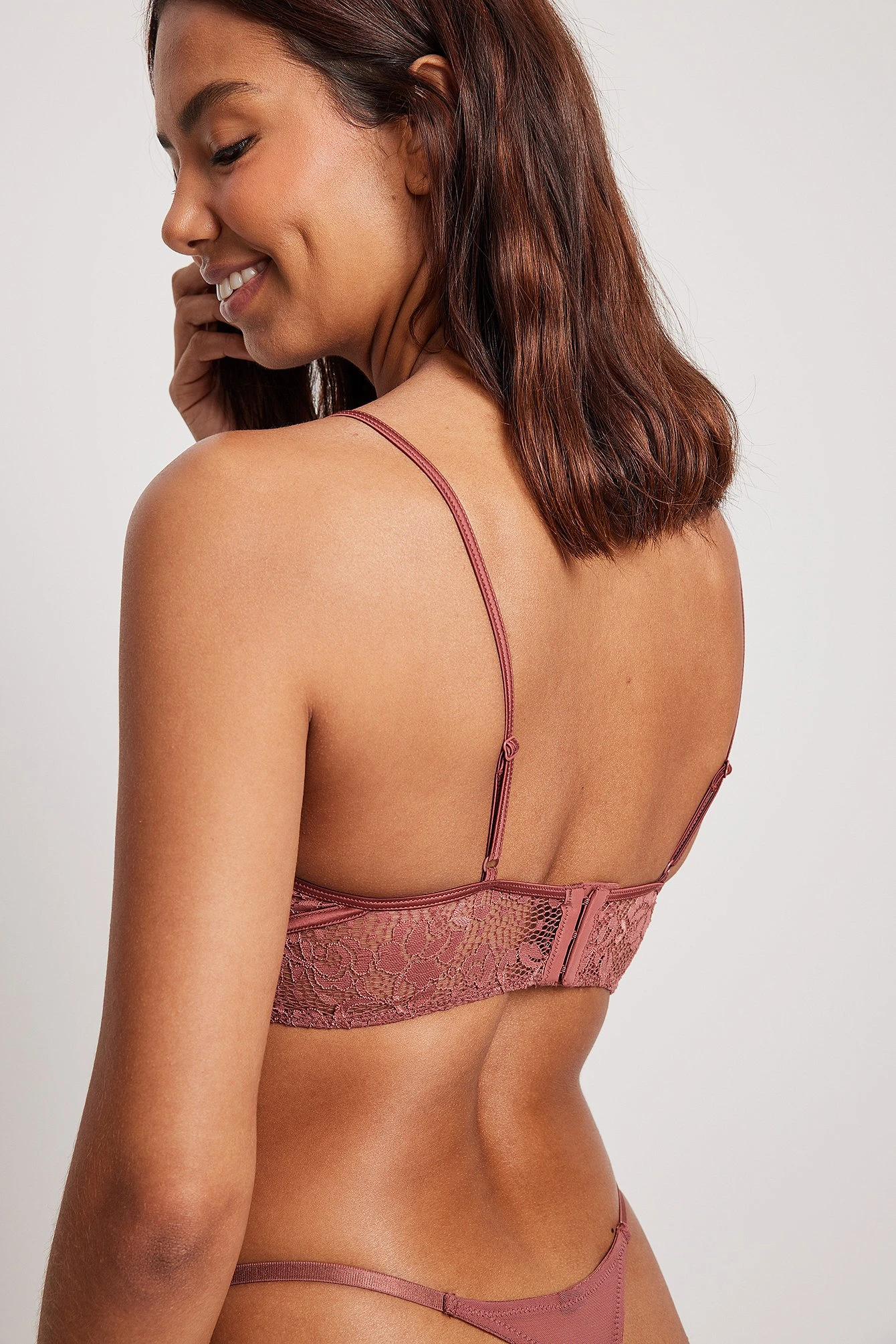 V-shaped Satin Lace Bustier 5 V-shaped Satin Lace Bustier - Image 3