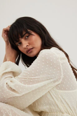 Volume Sleeve Maxi Dress -Na-Kd volume sleeve maxi dress 1797 000022 0021 7975