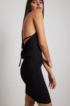 Waterfall Back Detail Mesh Dress -Na-Kd waterfall back detail mesh dress 1017 002170 00021570 copy