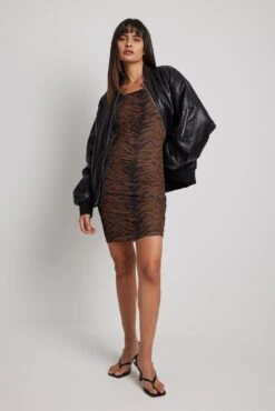 Waterfall Back Detail Mesh Dress -Na-Kd waterfall back detail mesh dress 1017 002170 85441590 01c