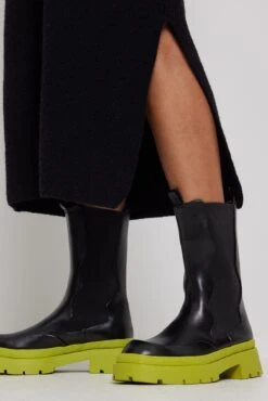 Wavy Elastic Boots -Na-Kd wavy elastic boots 1736 000378 759613044