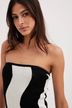 Wavy Striped Knitted Maxi Dress -Na-Kd wavy stiped knitted maxi dress 1018 010284 0041 3839