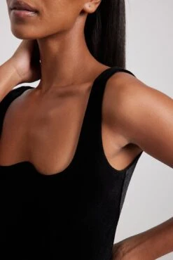 Wire Detail Neckdrop Velvet Mini Dress -Na-Kd wire detail neckdrop velvet mini dress 1783 000047 00020097