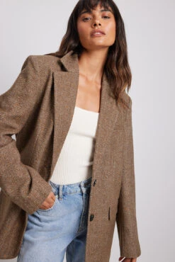 Blazer Coat 16 Blazer Coat -Na-Kd wool blend market waist blazer coat 1018 009648 001716316