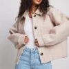 NA-KD Wool Blend Oversized Short Jacket -Na-Kd wool blend oversized short jacket 1100 006606 014014465