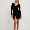 Wrap Velvet Mini Dress 2 Wrap Velvet Mini Dress -Na-Kd wrap velvet mini dress 1017 002186 00021810