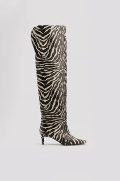 Zebra Overknee Boots